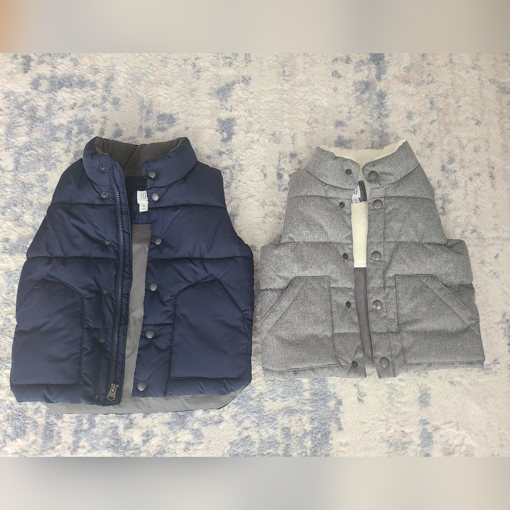 GAP Puffer Vest 3yrs and 5 yrs. SET OF 2.